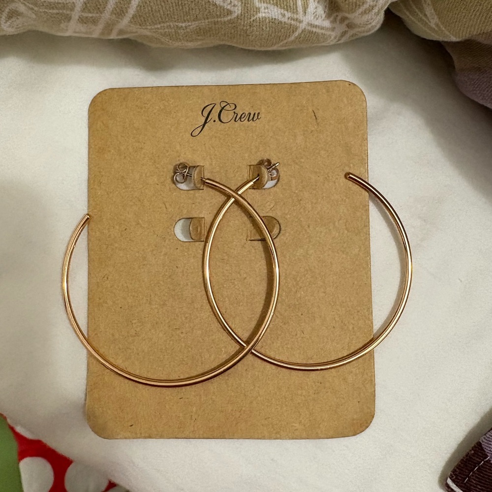 J. Crew Gold Hoop Earrings